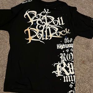 Mens Black Label tee shirt 4XL